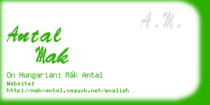antal mak business card